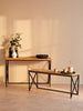 Rustic Luxe Parquet Console Table