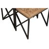 Iron Parquet Side Tables