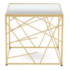 Golden Mirror Top Side Table