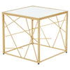 Golden Mirror Top Side Table