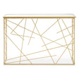 Golden Elegance Mirror Console Set