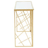 Golden Elegance Mirror Console Set