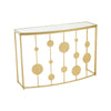 Chic Mirrored Gold Console Set