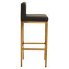 Luxe Black Gold Bar Chair