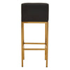 Luxe Black Gold Bar Chair