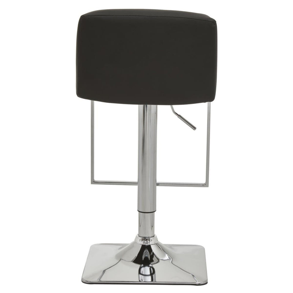 Monochrome Diamond Back Bar Stool