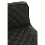 Monochrome Diamond Back Bar Stool
