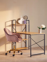 Sunny Yellow Desk Shelves