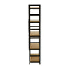 Oak X-Frame 5-Tier Shelf