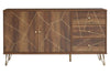 Flori Wood Veneer Sideboard with Metal Legs