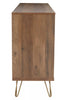 Flori Wood Veneer Sideboard with Metal Legs