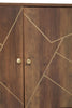 Flori Wood Veneer Sideboard with Metal Legs