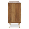 Flori Wood Veneer Sideboard with Metal Legs