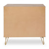 Flori Wood Veneer Sideboard with Metal Legs