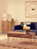 Flori Wood Veneer Sideboard with Metal Legs