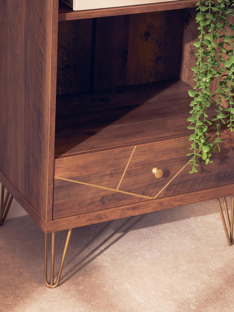 Rustic Wood Shelf Unit