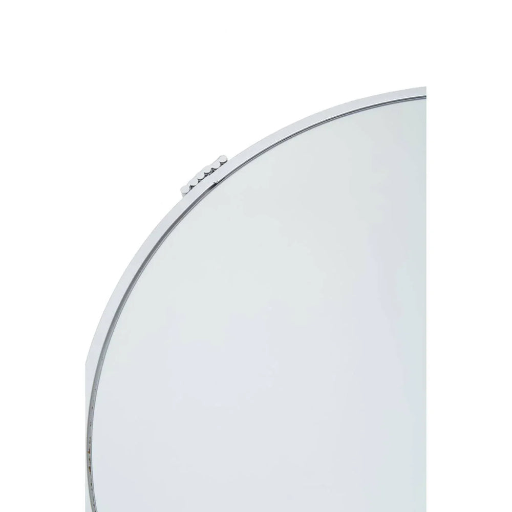 Silver Mirrored Round Table