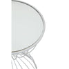 Jolie Mirrored Silver Side Table