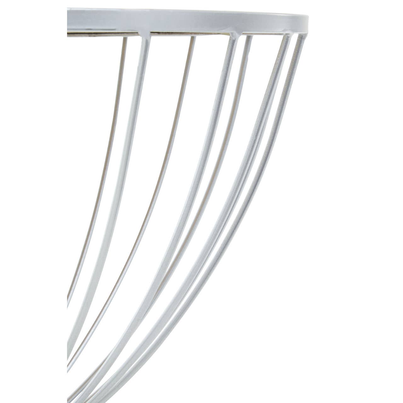 Jolie Mirrored Silver Side Table