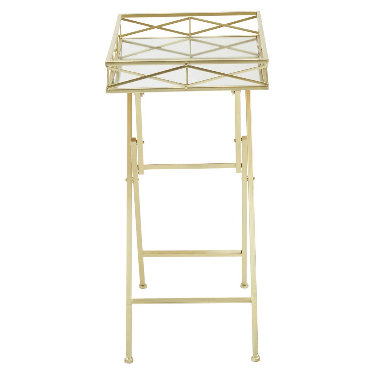 Golden Glam Tray Table