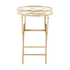 Gold Mirrored Tray Table