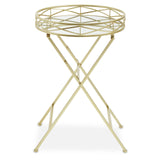 Gold Mirrored Tray Table