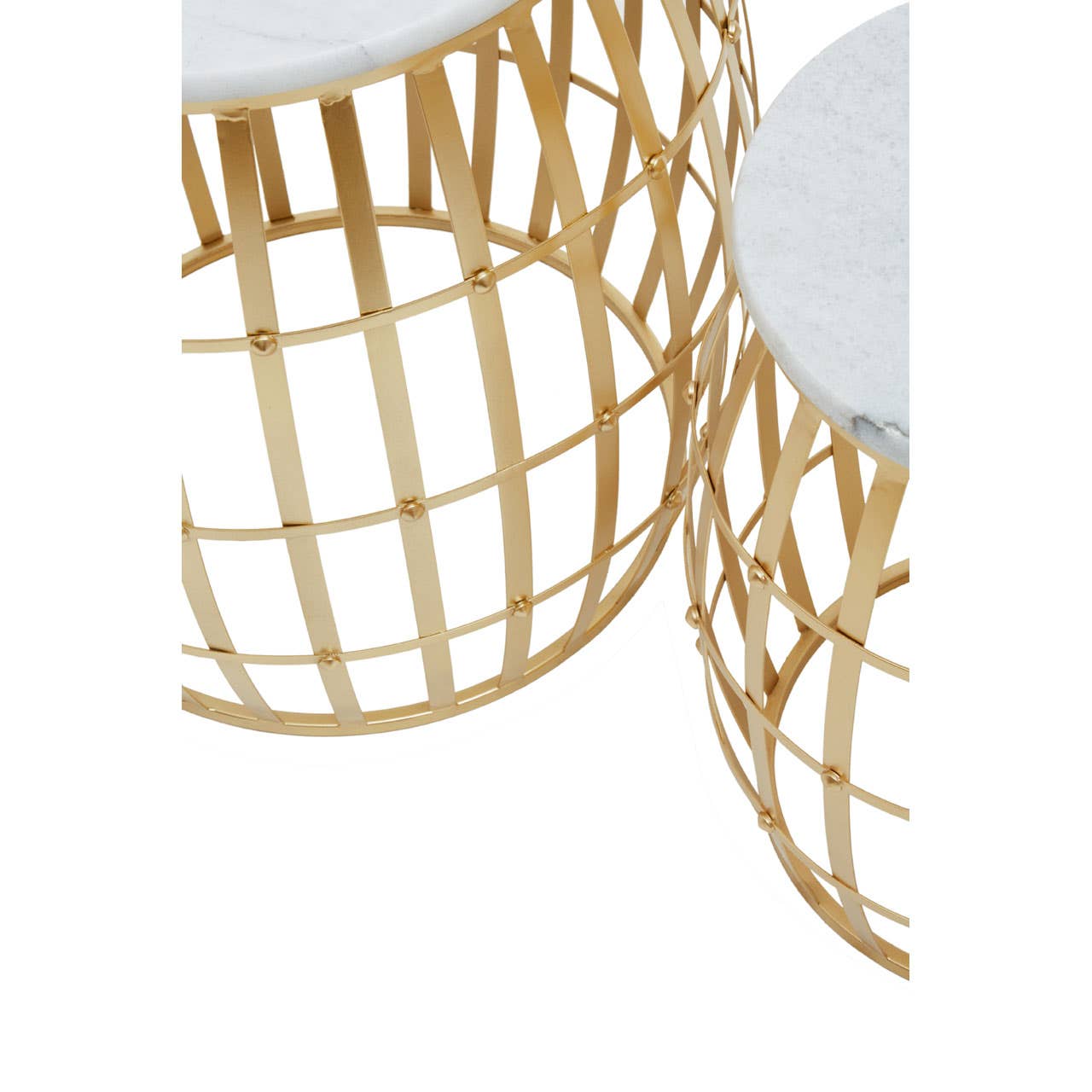 Luxe Marble Side Table Set