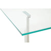 Golden Steel Glass Console Table
