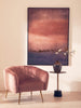 Plush Pink Velvet Accent Chair