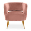 Luxe Pink Velvet Chair