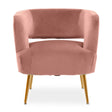 Luxe Pink Velvet Chair
