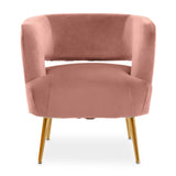 Luxe Pink Velvet Chair