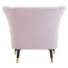 Luxe Pink Scalloped Accent Chair