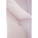 Luxe Pink Scalloped Accent Chair