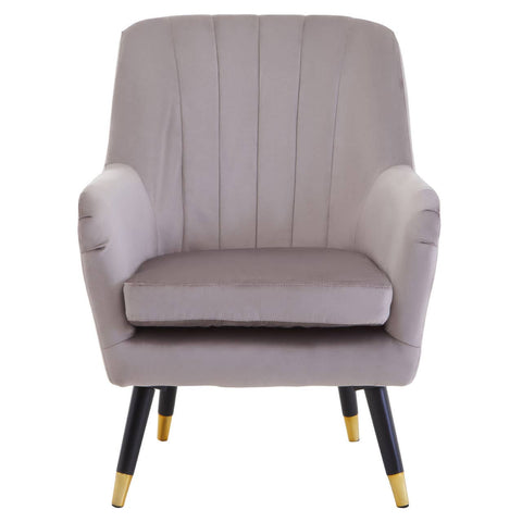 Luxe Velvet Channel Back Chair