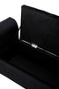 Luxe Black Velvet Storage Bench