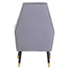 Luxe Grey Velvet Accent Chair