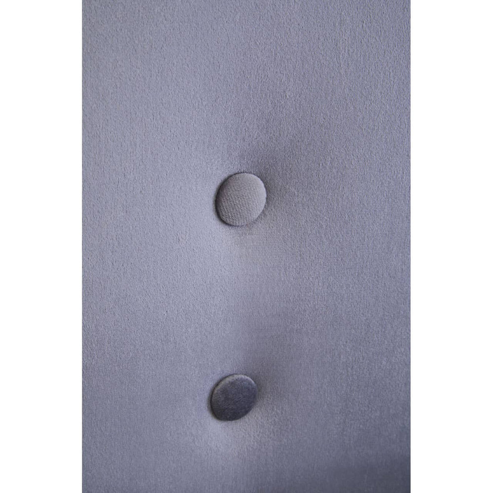 Luxe Grey Velvet Accent Chair