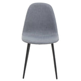 Sleek Grey Dining Chair