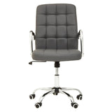 Modern Grey Leather Office Chair
