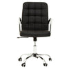Luxe Black Leather Office Chair