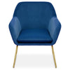 Luxe Midnight Velvet Armchair