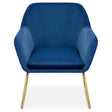 Luxe Midnight Velvet Armchair