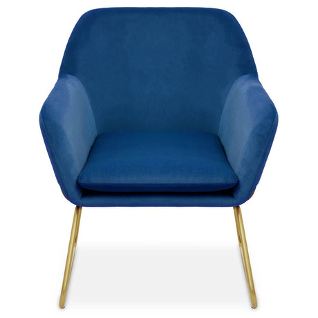Luxe Midnight Velvet Armchair