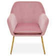 Luxe Pink Velvet Armchair