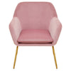 Luxe Pink Velvet Armchair