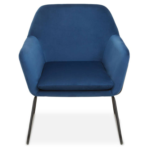 Velvet Sculptural Armchair