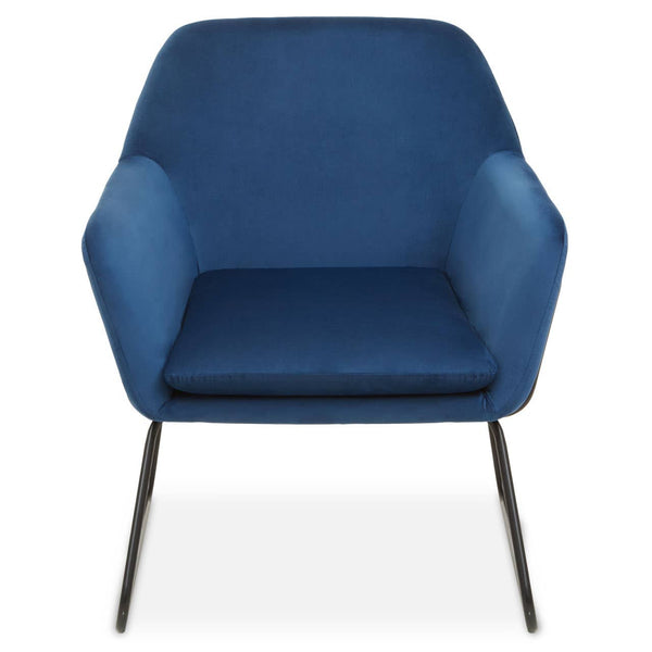 Velvet Sculptural Armchair