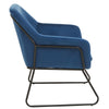 Velvet Sculptural Armchair