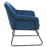 Velvet Sculptural Armchair